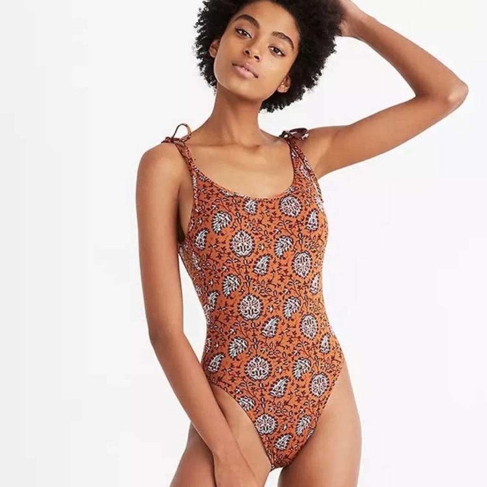 Madewell Shoulder-tie One Piece Bathing Suit